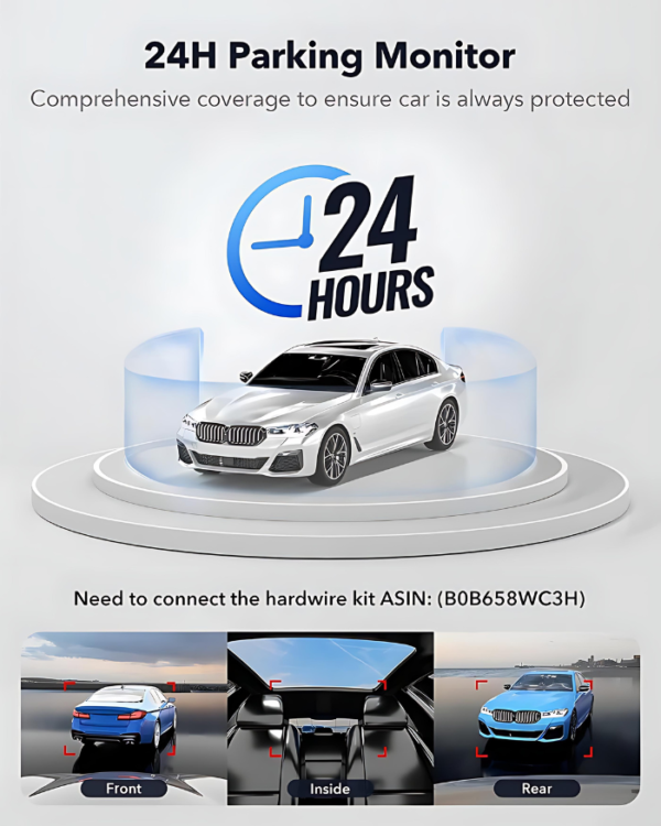 Redtiger F17 4K 3-Channel 5G Wifi Dash Cam - Image 5